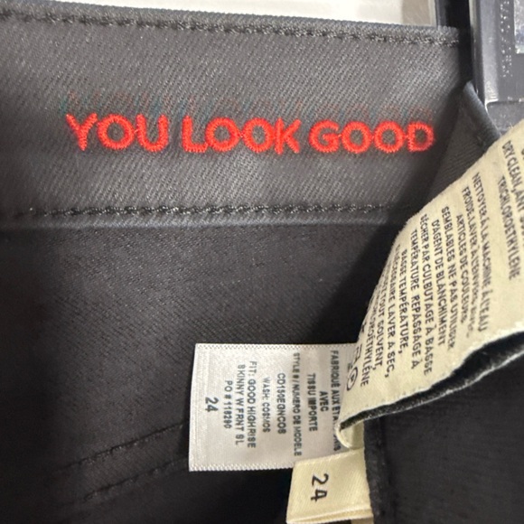 Alice + Olivia Black Cosmic Jeans AO.LA Sz 24 Used - Picture 9 of 12